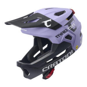 Dětská helma CRATONI MadCat MIPS Purple/Black Matt - S/M (49-56cm)