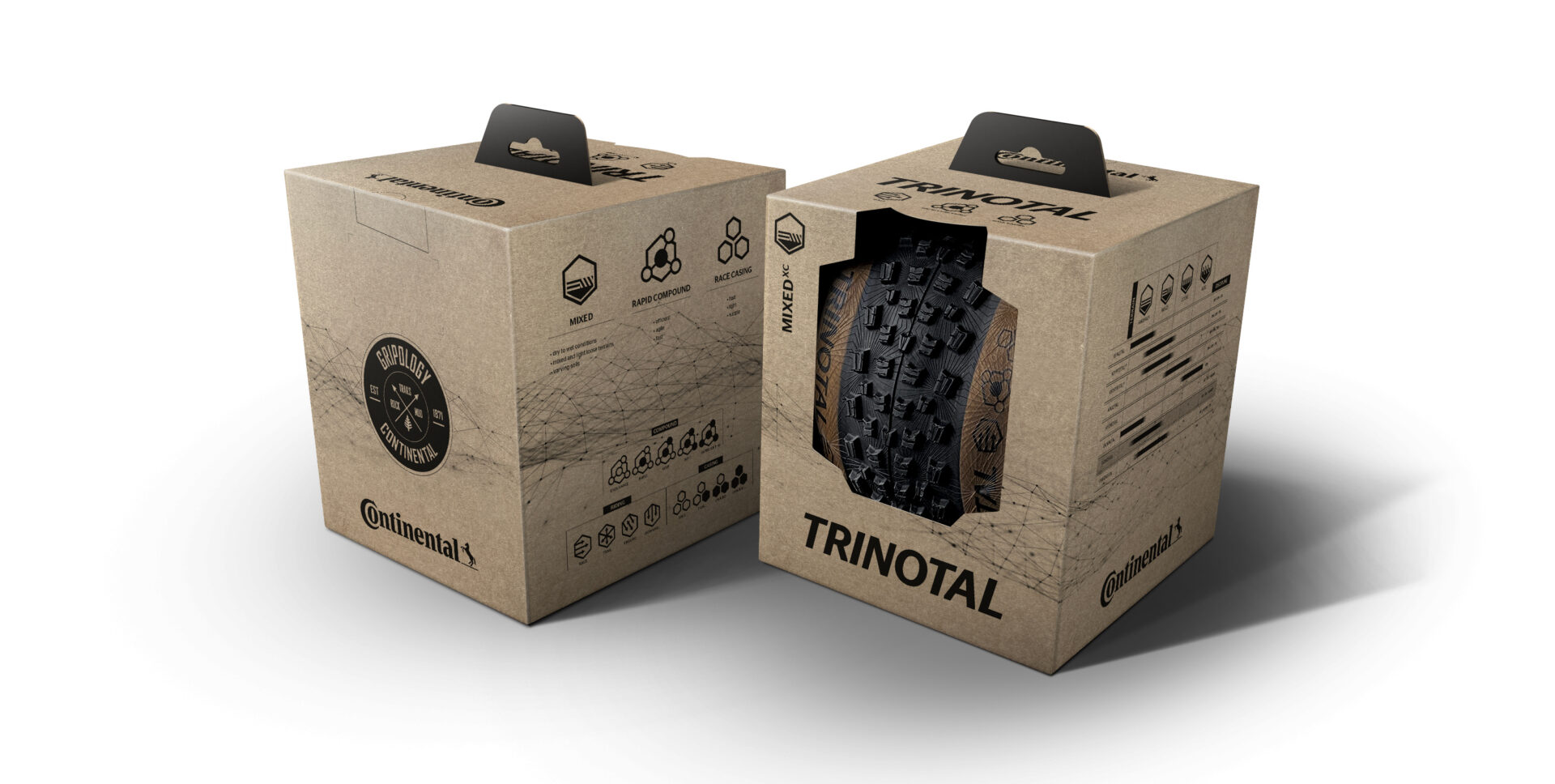 Plášť CONTINENTAL Trinotal Trail Grip kevlar transparent - 29x2.4 - Image 3