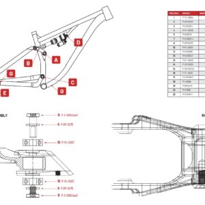 SS rocker link bolt/ horní šroub zadní stavby PELLS Tarpan